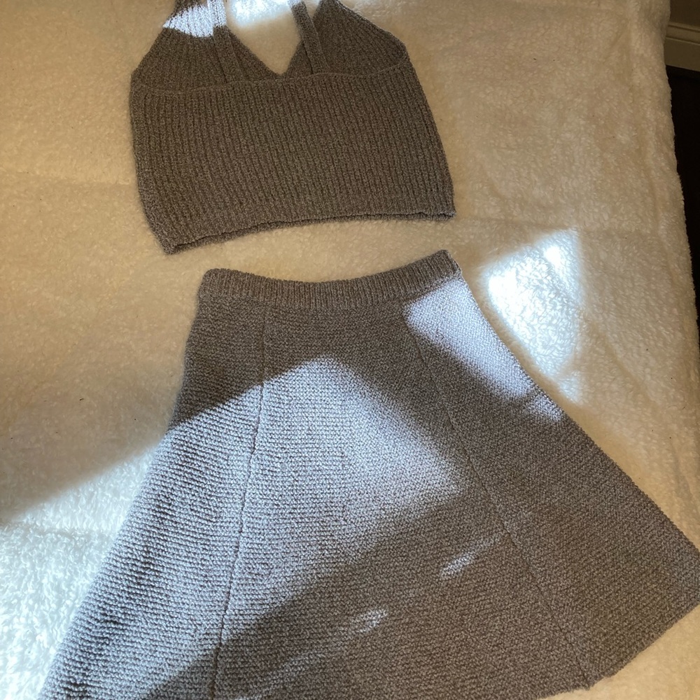 Mini Market gray skirt set